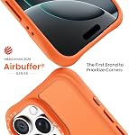 ORNARTO Magnetic for iPhone 16 Pro Max Case, 7X Military-Grade Drop Protection, Slim Shockproof Translucent Matte Phone Case for iPhone 16 Pro Max 6.9”,Orange