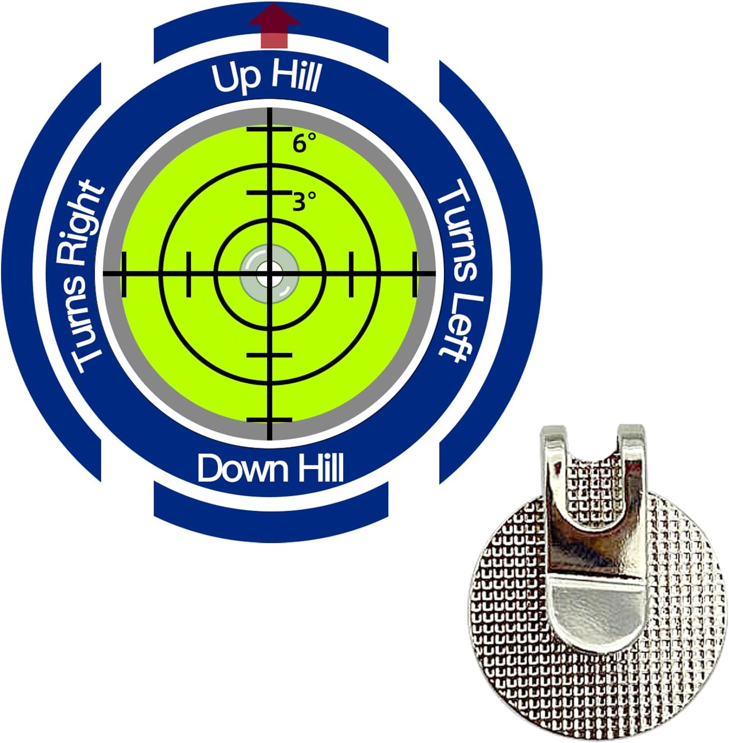 Hobanga Golf Green Reader, Golf Ball Marker Kit with Hat