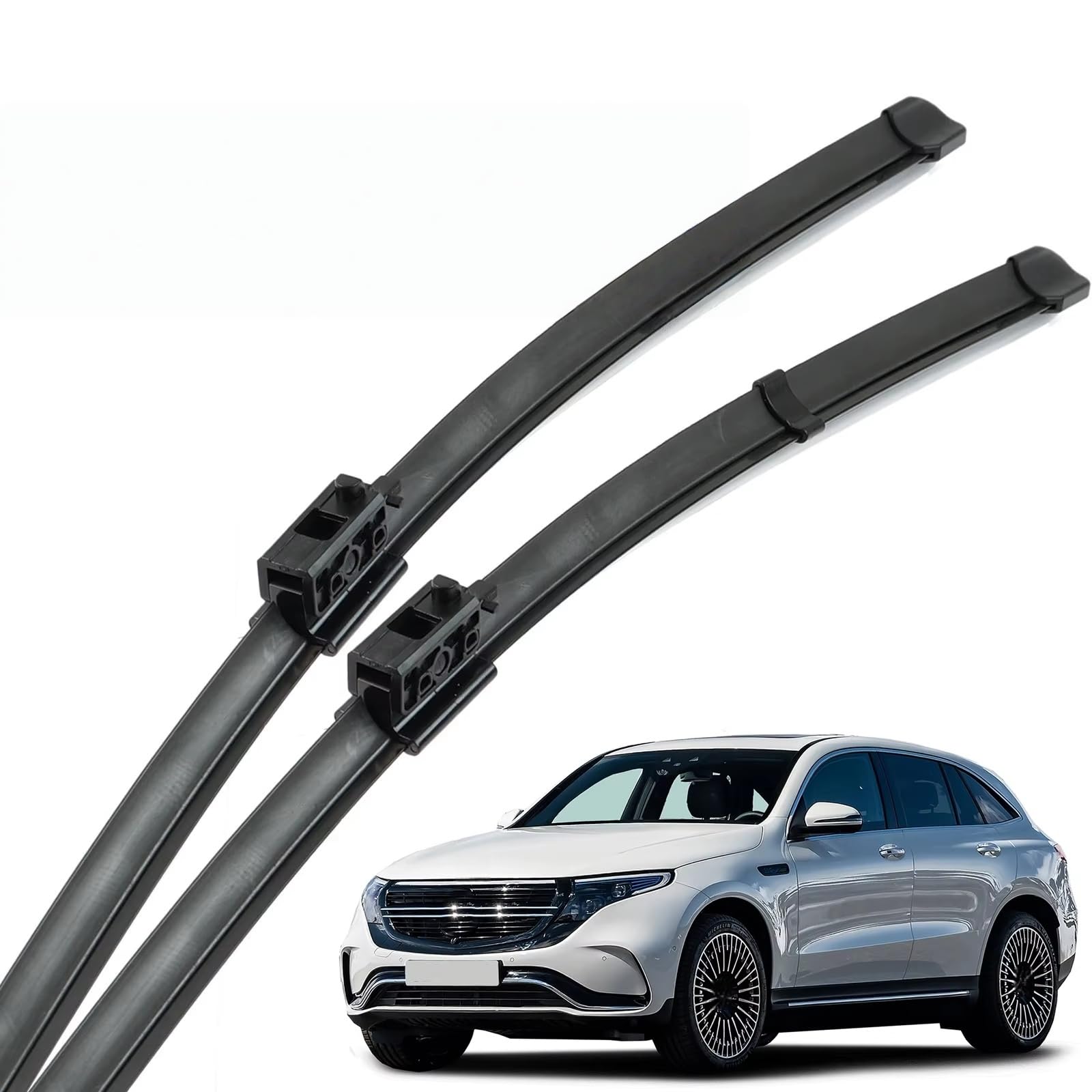 PAPEP Windscreen Wiper Blades for Mercedes-Benz EQC N293 2019-2023 22"+22", Front Replacement Wipers OEM Quality Water Repellent Rubber Automotive Windshield