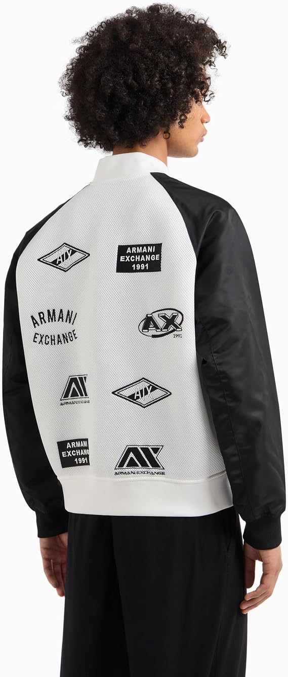 Armani Exchange Men's Logo Mania Bomber