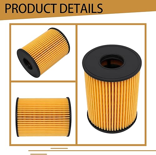 Miniatura 6 de Paquete de 4 filtros de aceite de repuesto 26350-2S000 21513-23001 para Hyundai Santa Cruz Fe Sonata Tucson Kia Sorento 2.5L 2020 2021 2022