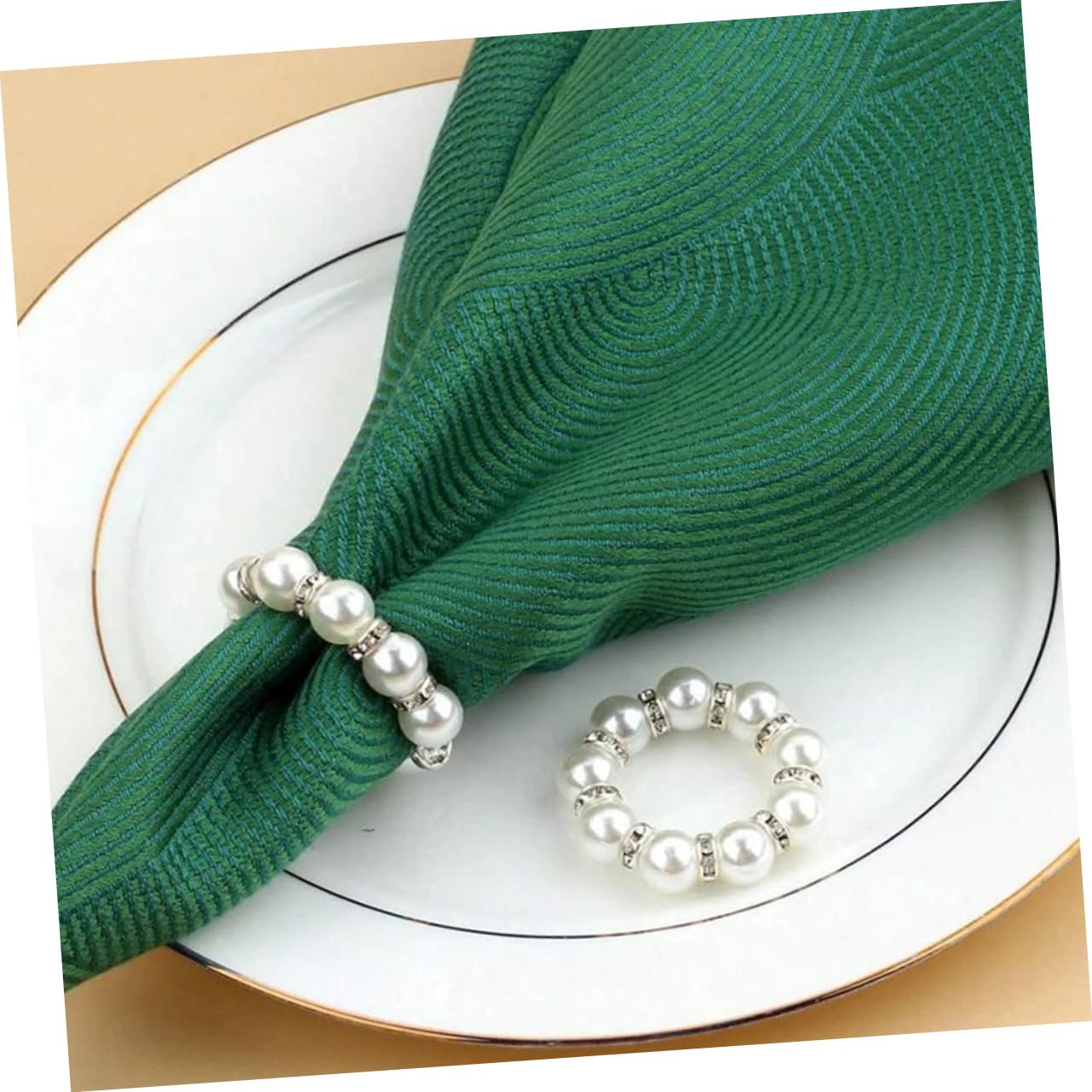 PRETYZOOM 60 Pz natale xmas portatovaglioli bar portatovaglioli di strass fibbia del tovagliolo portatovagliolo arredamento fibbia per tovaglioli porta tovaglioli da tavola