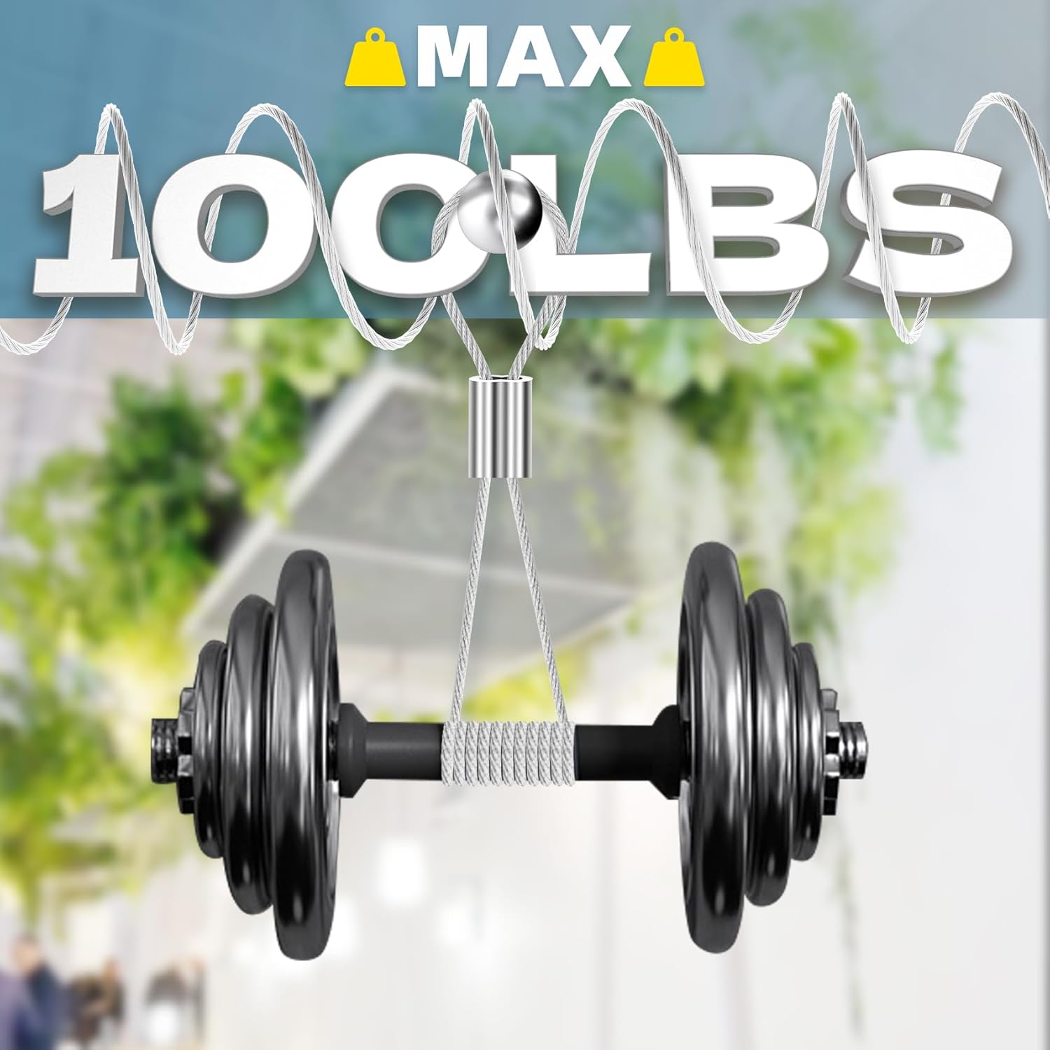 316 Stainless Steel Cable, 1000FT 1/32IN Wire Rope with 250Pcs Aluminum Sleeves Stops, for String Lights Hanging, Clotheslines, Trellis Wire