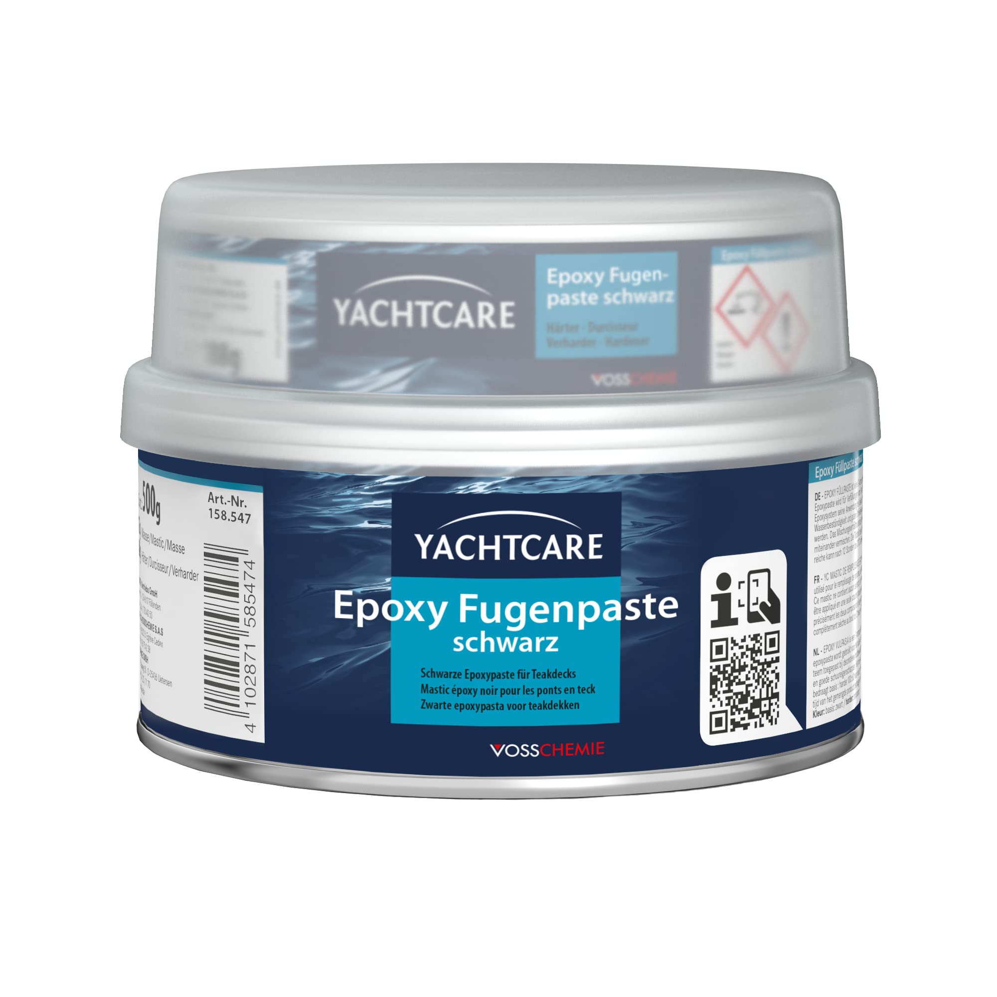 Yachtcare Pâte à joints époxy 500 g - Pâte de remplissage époxy noir pour bois