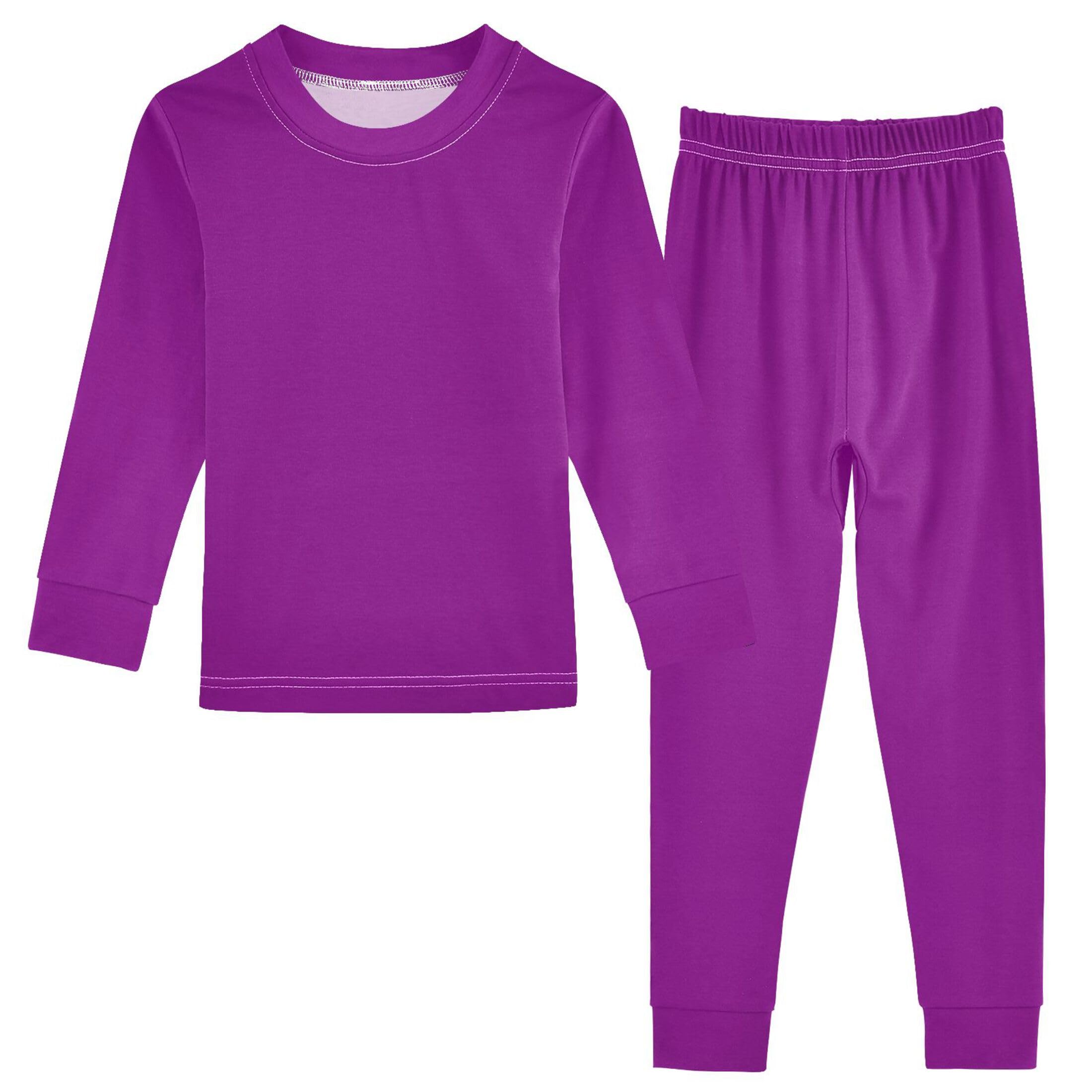 Dark Magenta Long Sleeve Pajamas Set Sleepwear Jammies 2pcs Set Pjs Dark Magenta 01