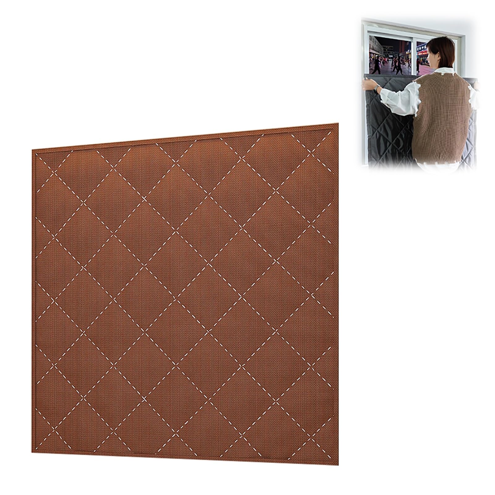 Kit di isolamento termico per finestre, pellicola termica per ridurre il rumore e il freddo, rivestimento isolante antivento per l'inverno, facile da installare,