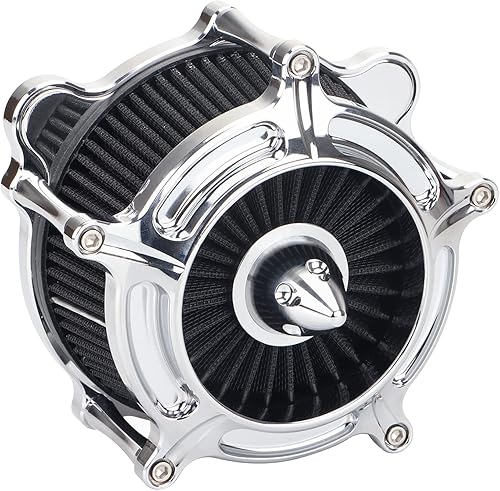Miniatura 22 de Sistema de filtro de admisión de filtro de aire CNC cromado para Harley Touring Road King Electra Glide Street Glide & Trike 2008-2016