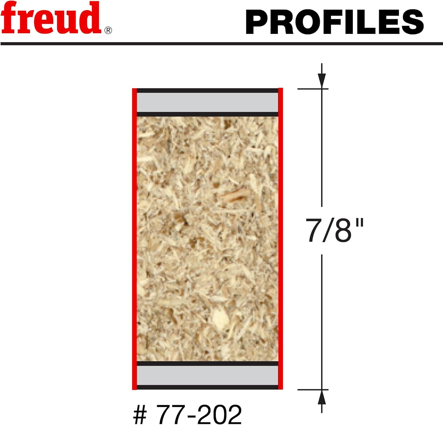 Freud 77-202: 1/4" (Dia.) Double Compression Bit with 1/4" Shank