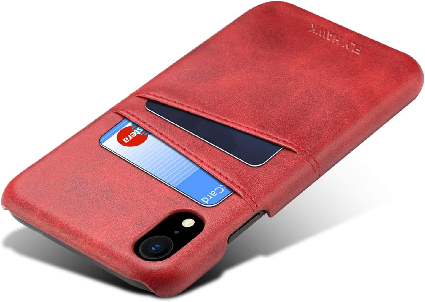 Wallet Case Compatible iPhone XR/ 10R, Slim PU Leather Back Case Cover Credit Card Holder for Apple iPhone XR/iPhone 10R (2018) 6.1 inches Red