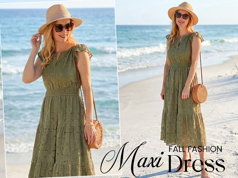 merokeety lace dress amazon MEROKEETY Women's Summer Floral Maxi Dress 2026 Spring Boho Vacation Eyelet Lace Short Sleeve A Line Tiered Flowy Dresses, Apricot, Small at Amazon Women's Clothing store