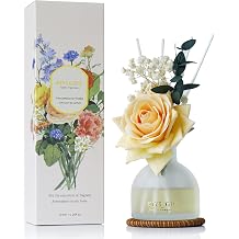 Reed Diffuser Set, 4.06 oz Scent Diffuser with 6 Sticks,Home Fragrance,Reed Diffuser for Bathroom Shelf Decor Gardenia White Tea