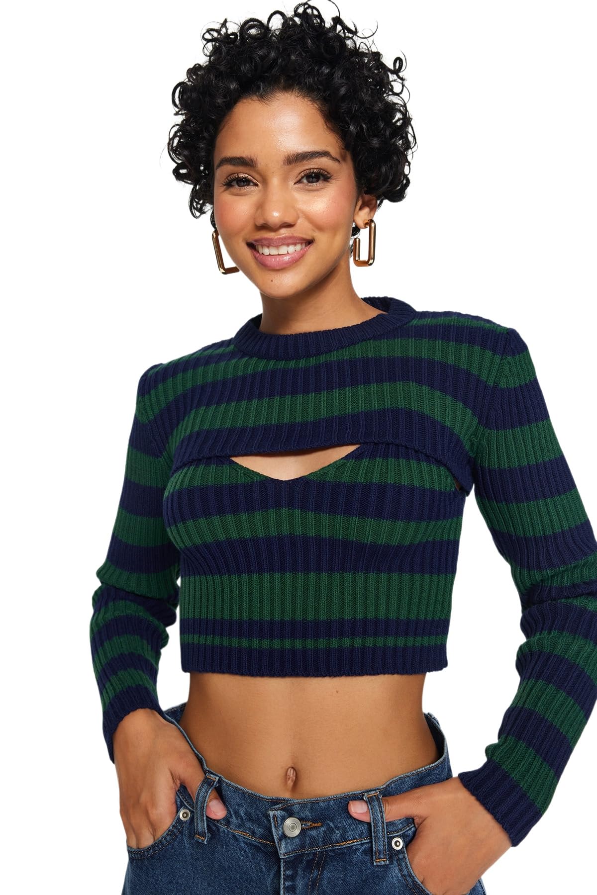 Trendyol FeMan Regular fit Basic Crew Neck Knitwear Sweater,Navy Blue,M