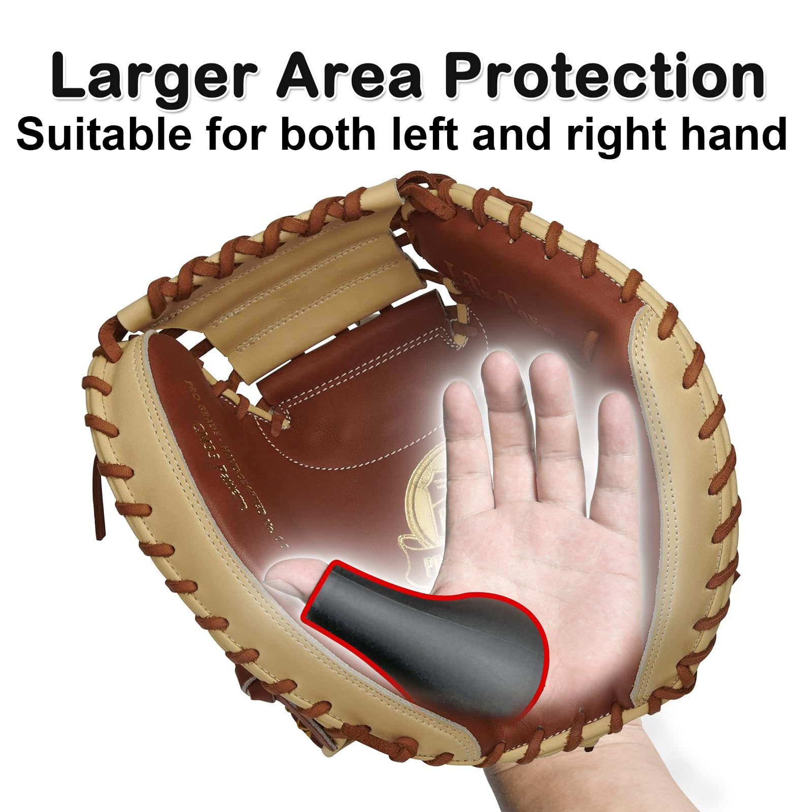 MIPREZT Catcher's Thumb Shield Baseball Thumb Guard for Baseball & Softball Catchers Thumb Protector for Baseball Catcher Gear Training Aid Catcher Accessories Reduce Sting