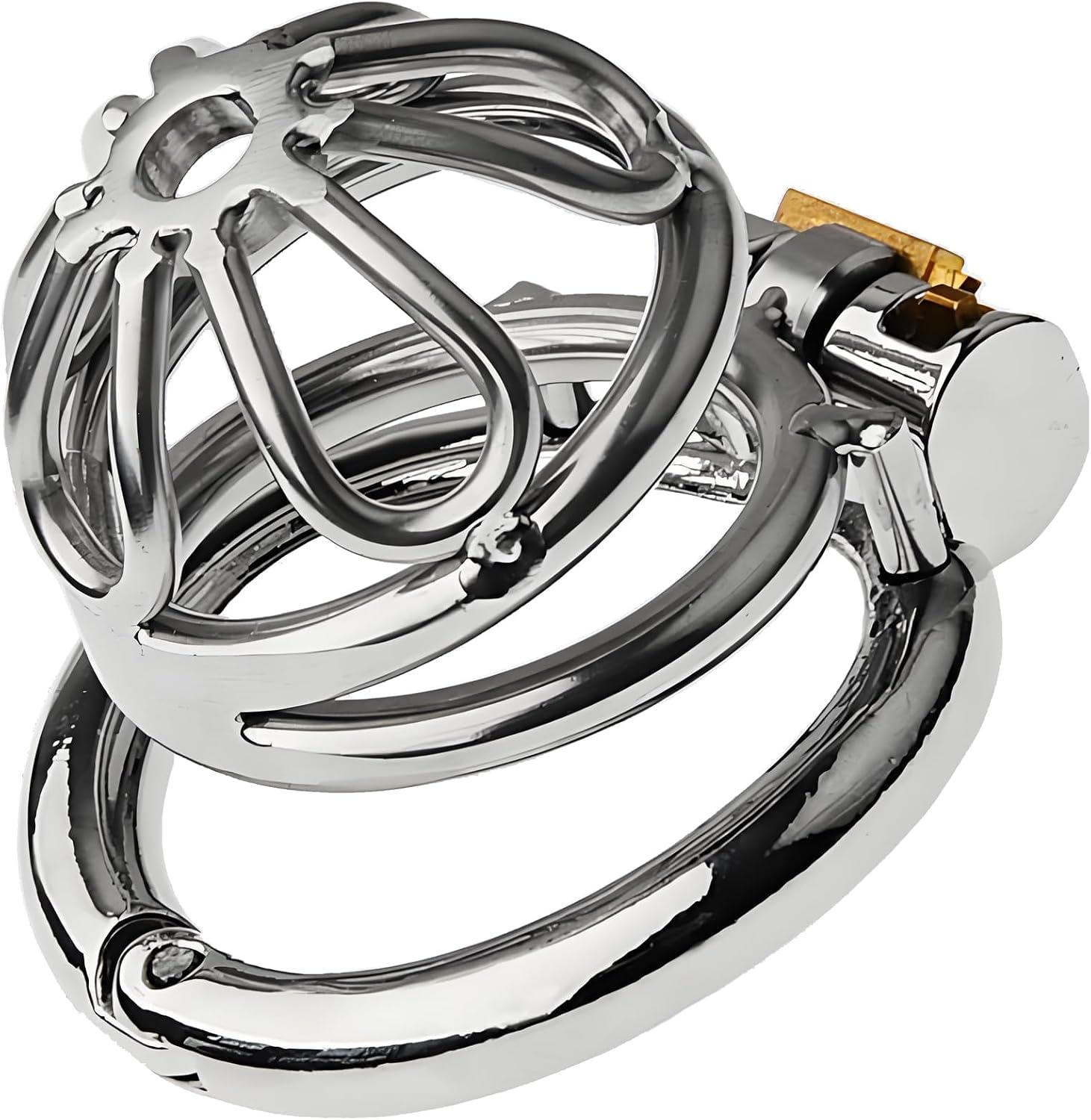 Penis Cage for Sex Metal Chastity Cage with Spikes Sexual Chastity Devices for Male Chastity Devices with Invisible Lock 40mm