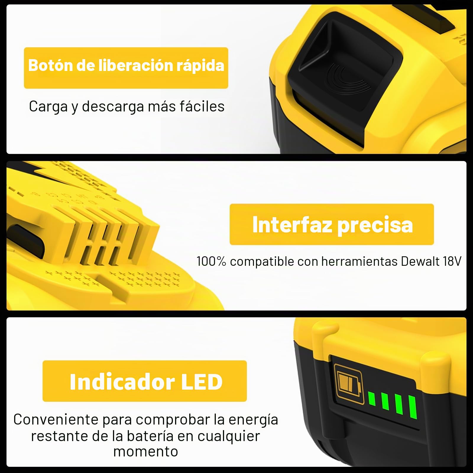 2 x DCB184 para DeWalt Batería 18V 5.0Ah + Dewalt Cargador 18V 3A batería de Herramientas DCB182 DCB180 DCB184 DCB200 DCB182 DCB181 DCB201