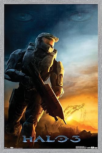 Miniatura 10 de Trends International Halo 3 - Póster de pared de despertar, 14.725 x 22.375 pulgadas, versión enmarcada en negro