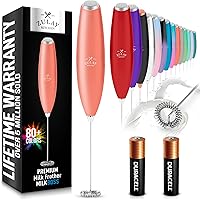 Vista 126 de Zulay Kitchen - Batidor eléctrico de mano para café, lattes, capuchinos, matcha y chocolate caliente, mezclador portátil para bebidas, accesorio