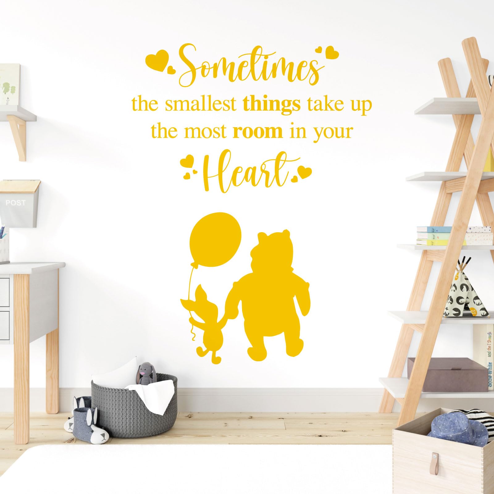 Sometimes the Smallest Things Take the Most Room in Your Heart - Movie Book Quote Wall Sticker [Large] [Sunflower] — image 1