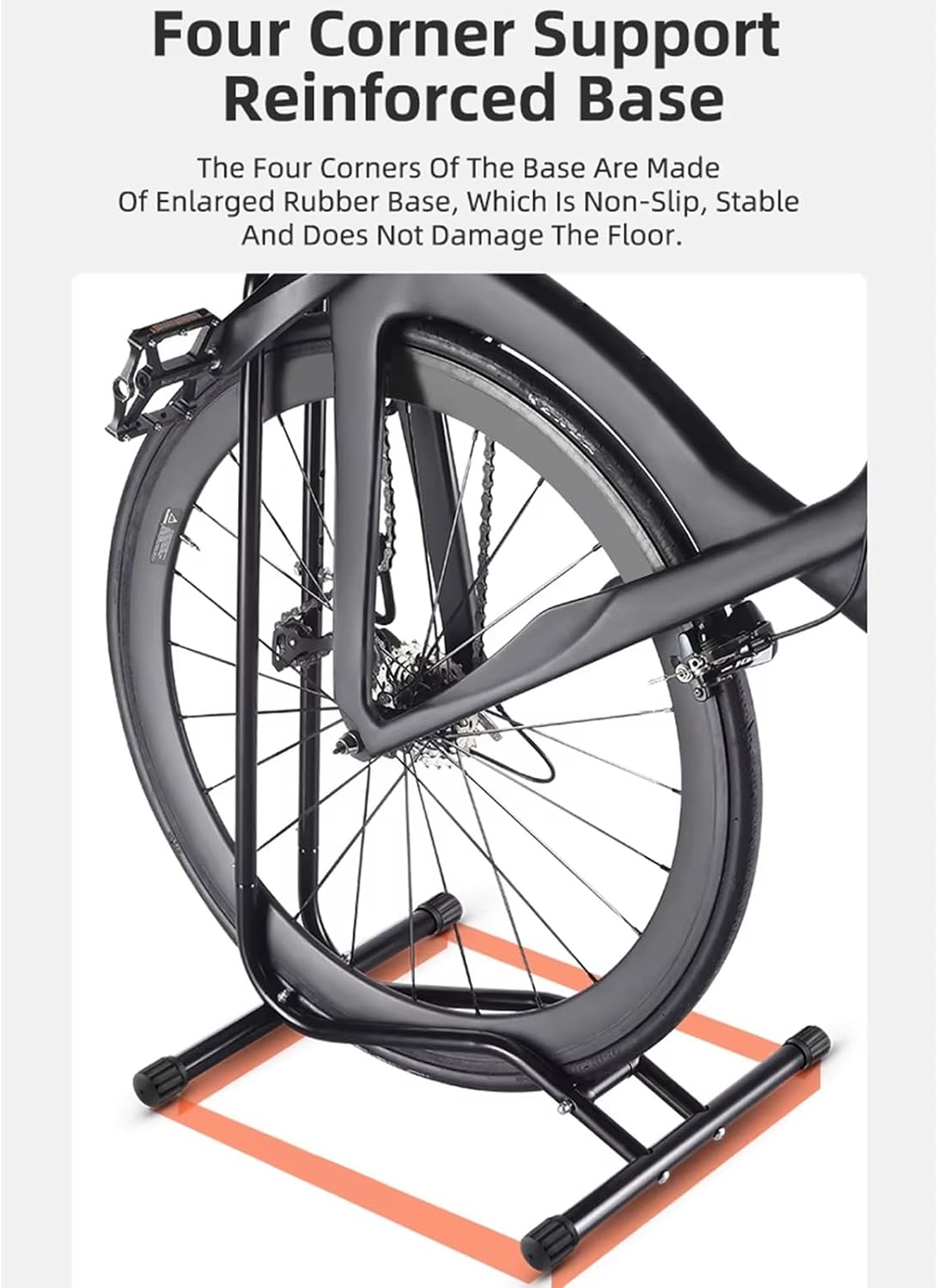 Bike Parking Stand, Bike Rack Bicycle Floor Parking Stand, Bike Storage Holder for Garage Indoor & Outdoor