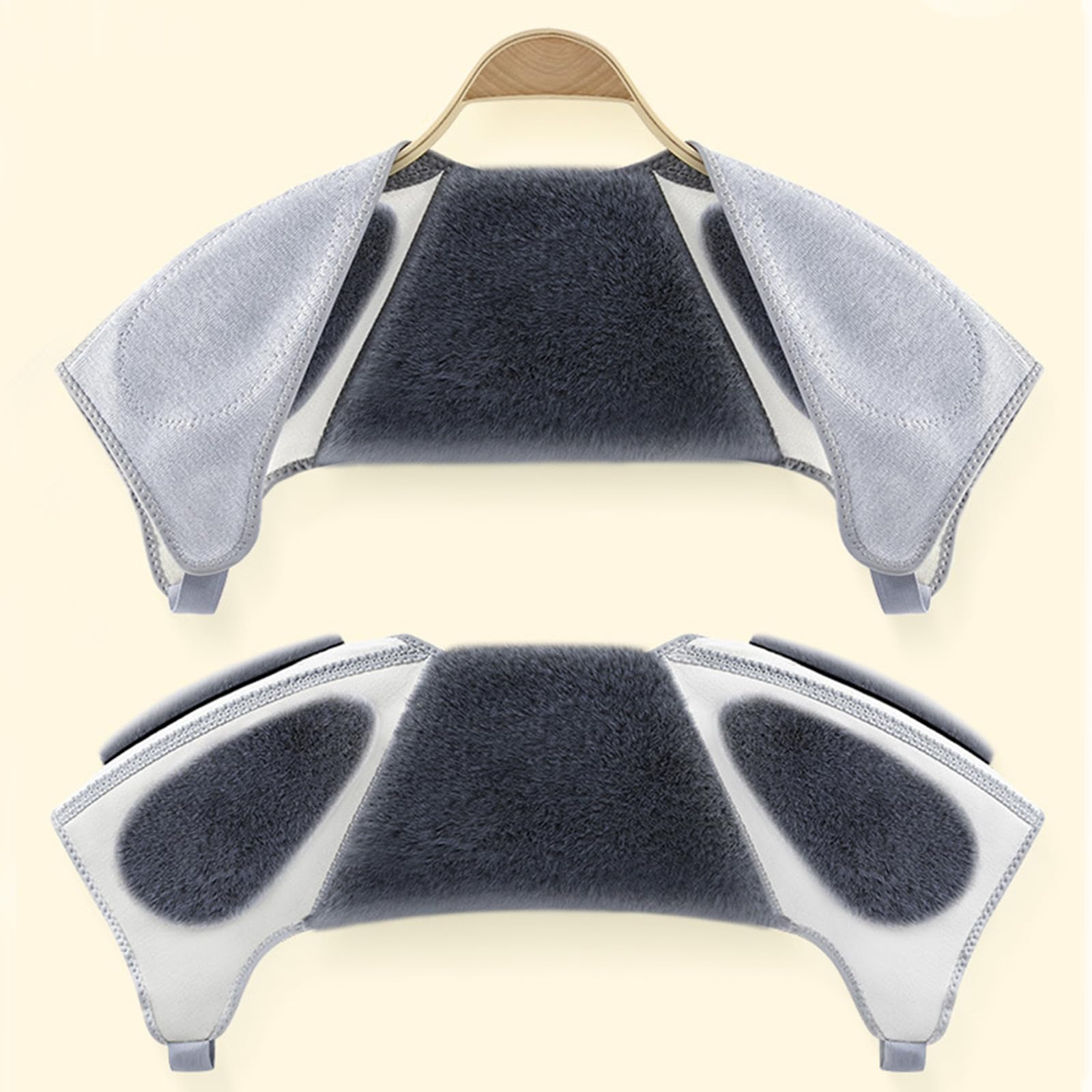 YJZQ Châle Chaud Protège épaule Cape sous Manteau Mini Veste pour Bureau Épaulière Chauffe-épaules en Velours pour Personnes âgées Homme Femme Enceinte