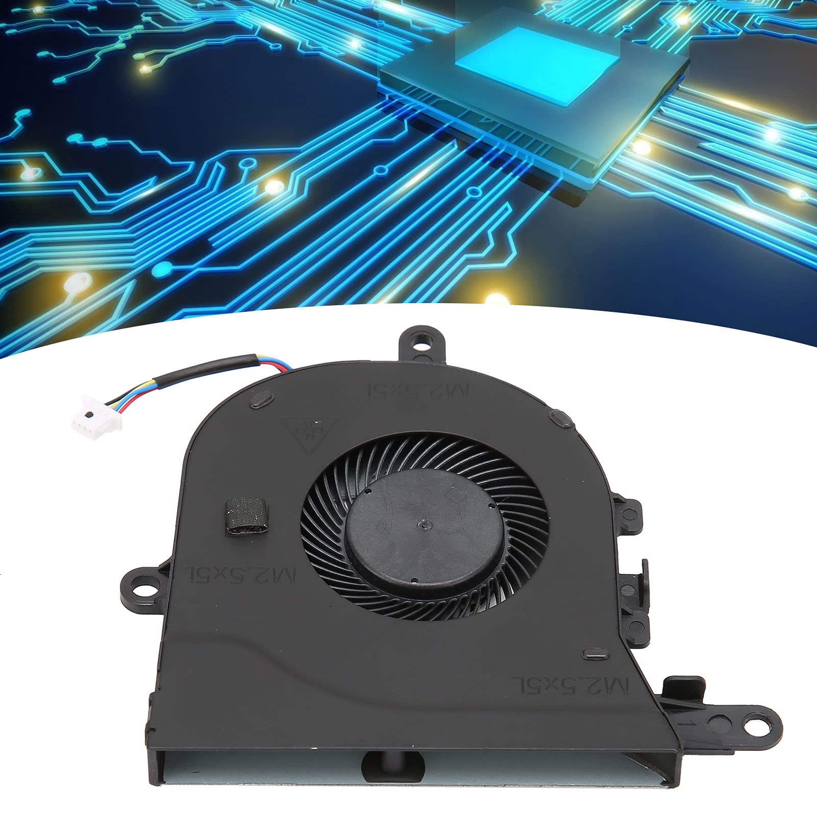 Ventola di Raffreddamento CPU di Ricambio per Laptop Latitude 3590/E‑3590/Inspiron 15‑5570/5575, Ventola di Raffreddamento CPU Universale Raffreddamento Aria CPU, per Computer