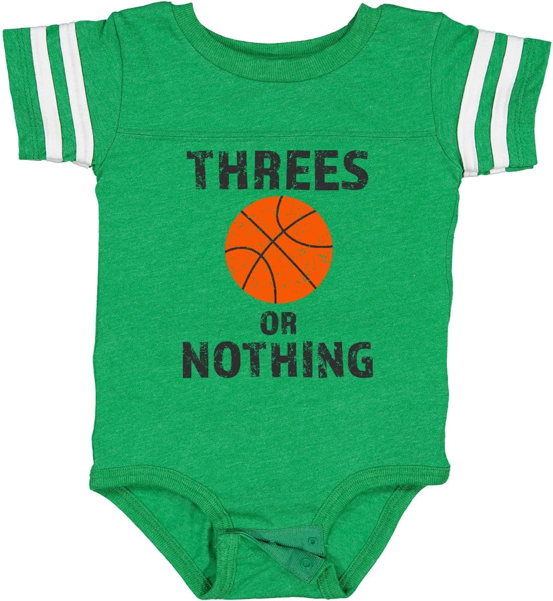inktastic Basketball Threes or Nothing Baby Bodysuit
