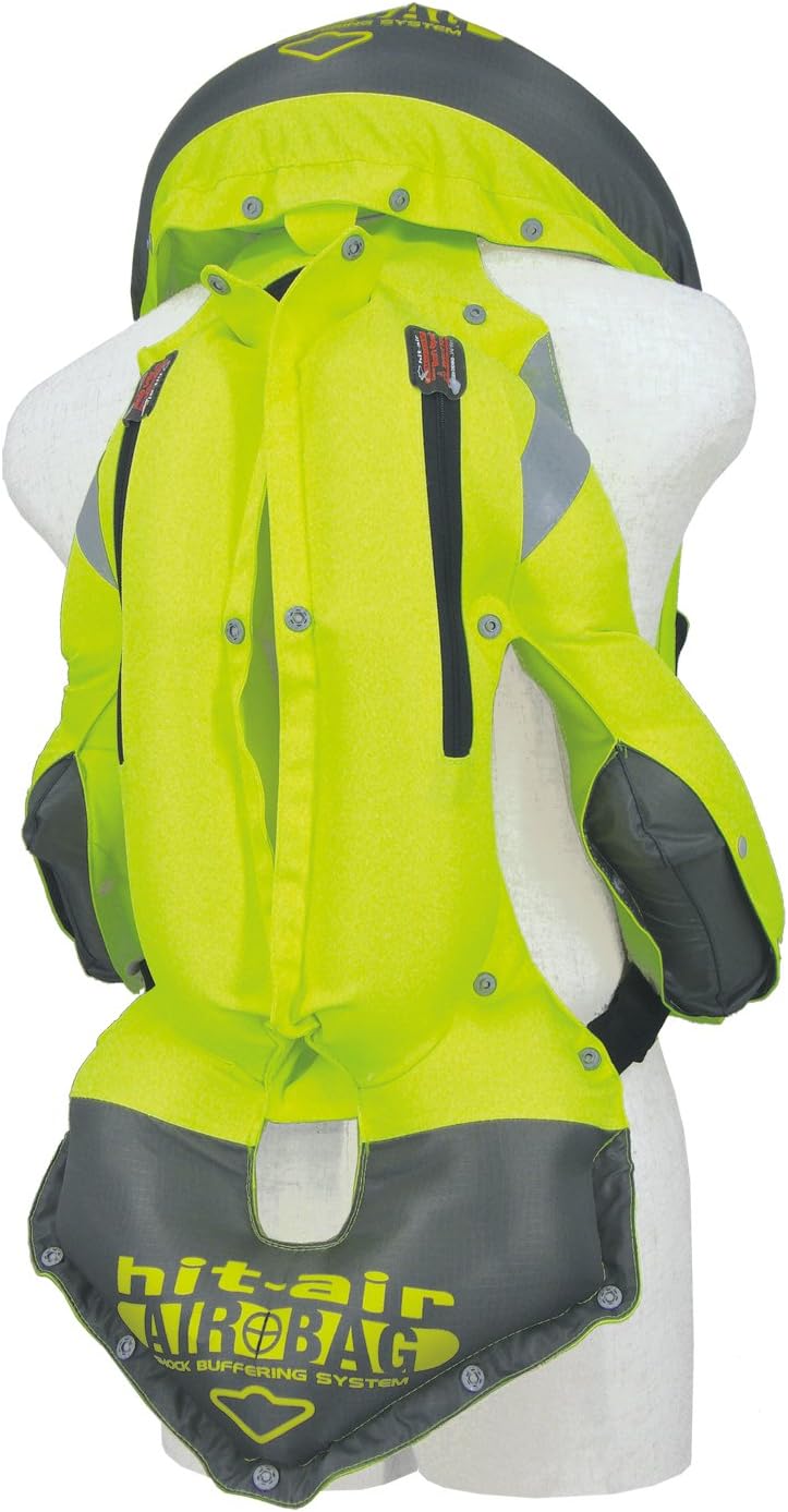 Hit Air MLV-YC Light Weight Airbag Vest High Visibility (XL-3XL) : Automotive
