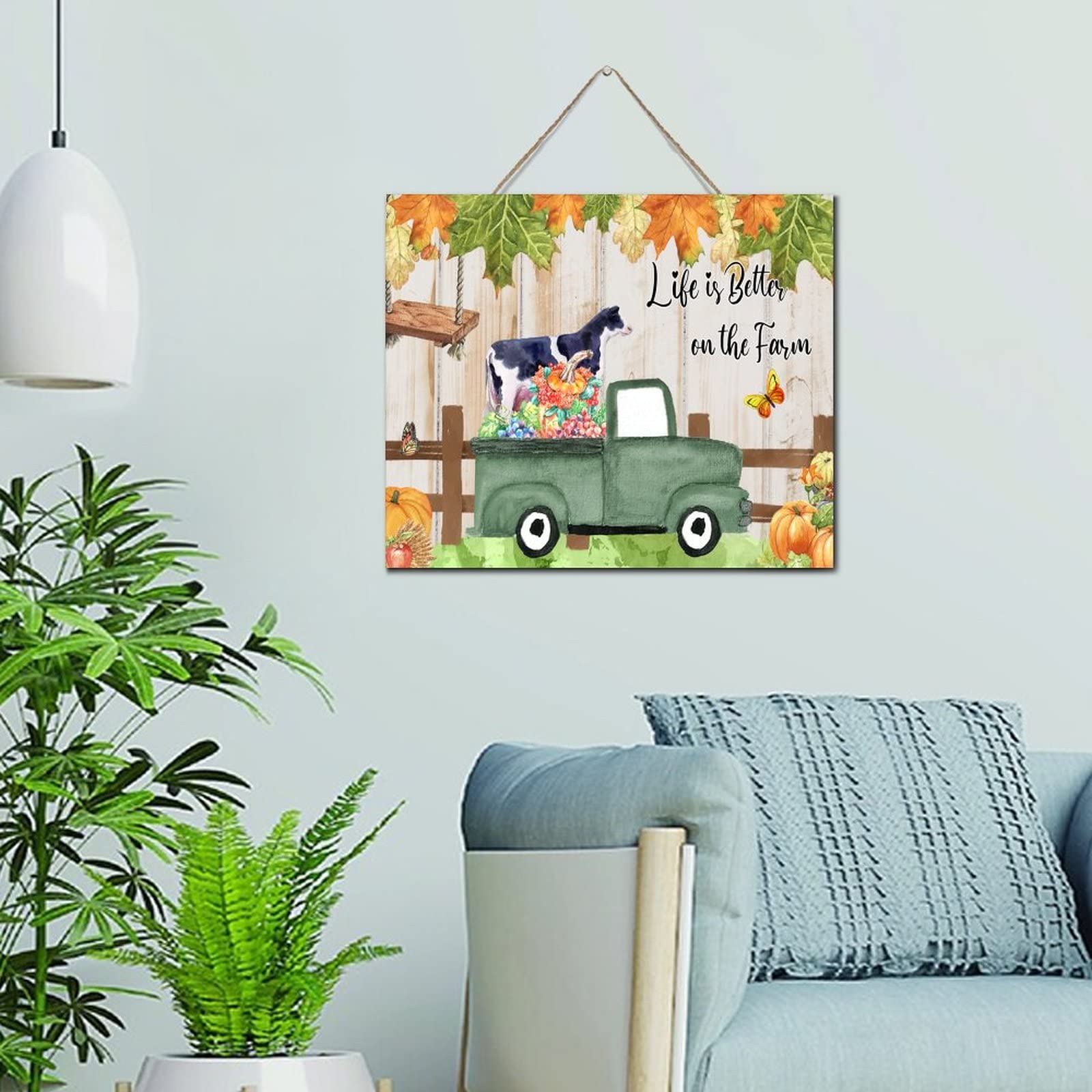 Tableau rustique en bois vache pour une ambiance de ferme douce