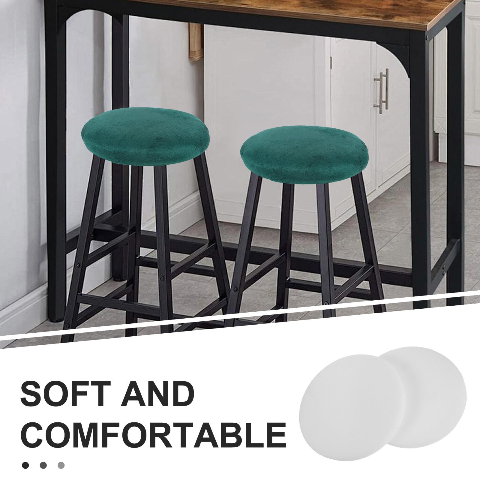 4 esponjas de taería para sillas de comedor - 30 x 2 5 cm (12 x 1 pulgada) - Relleno de esponja que conserva la forma para sofás/sillas de ruedas - rto de repuesto para muebles