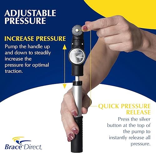 Miniatura 4 de Brace Direct Dispositivo de tracción cervical – Descompresión espinal y alivio del dolor de cuello, soporte de hernia de disco y espondilosis con