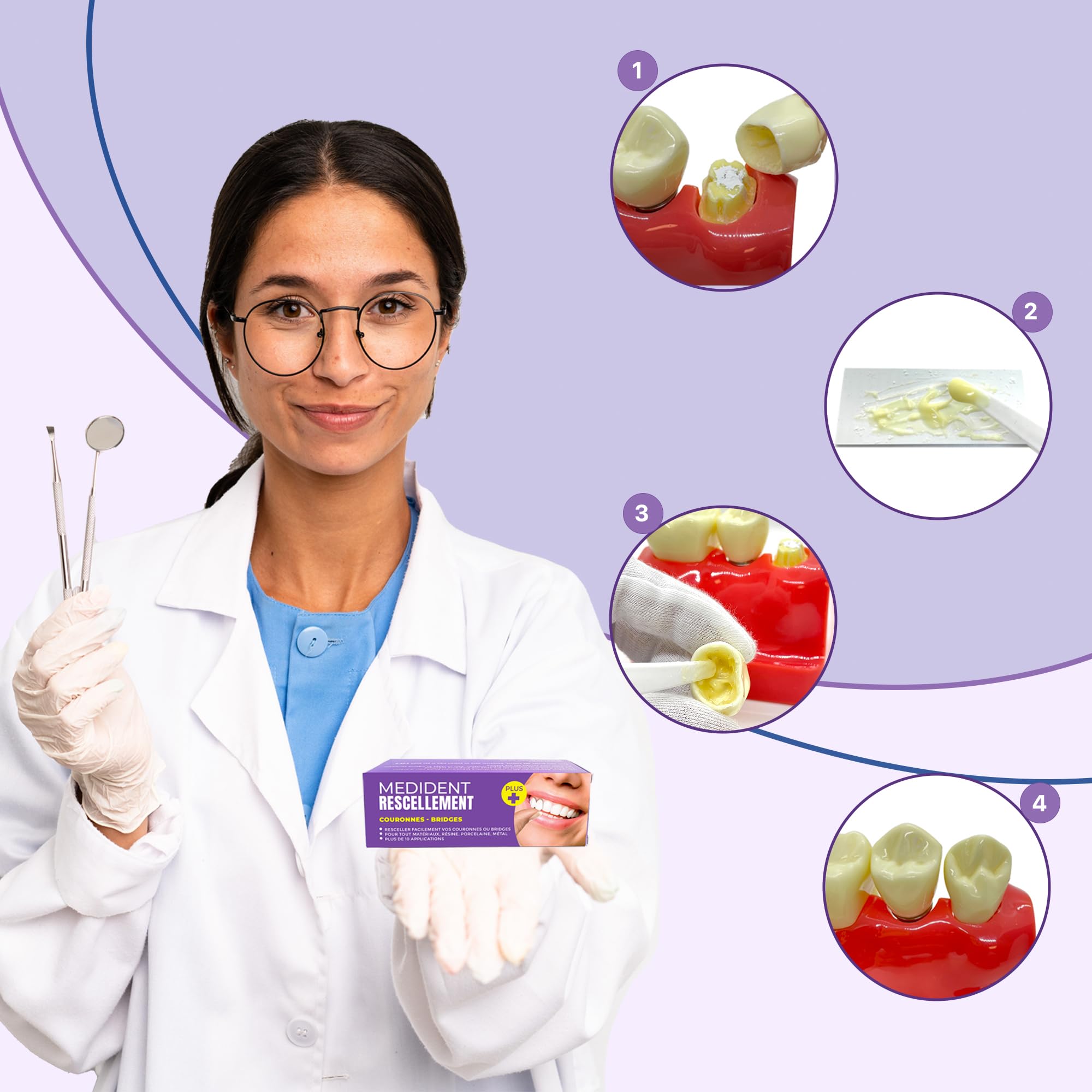MEDIDENT RESCELLEMENT PLUS Adherencia reforzada para volver a sellar coronas y puentes