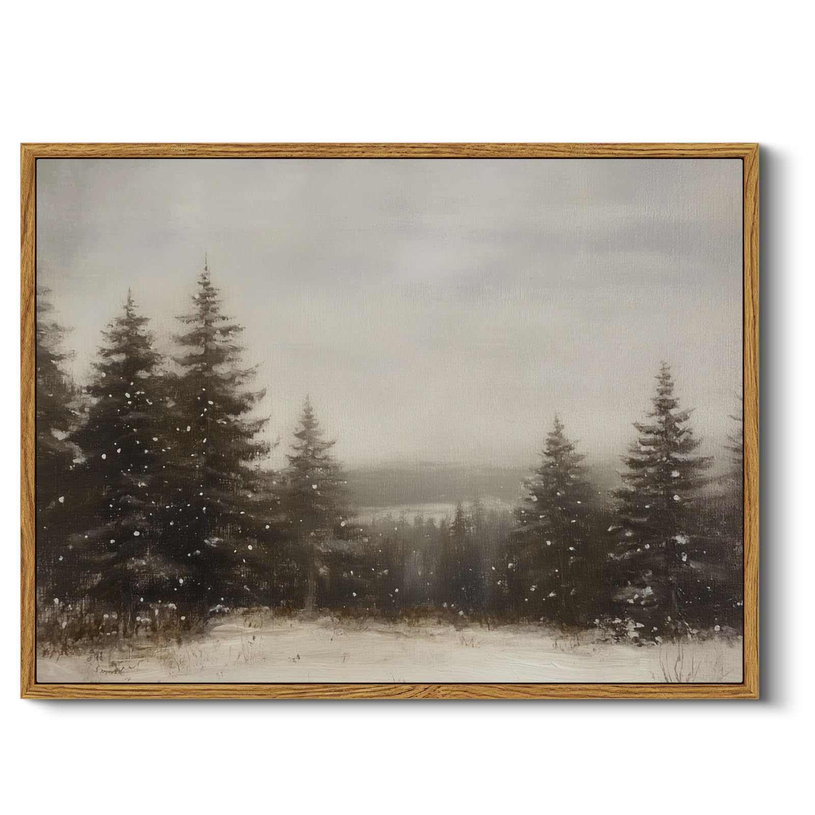 InSimSea Framed Canvas Wall Art, Meadow with Flowers Painting, Landscape for Living Room, Bedroom, Home, Bathroom Decor, 8x10 — view 12
