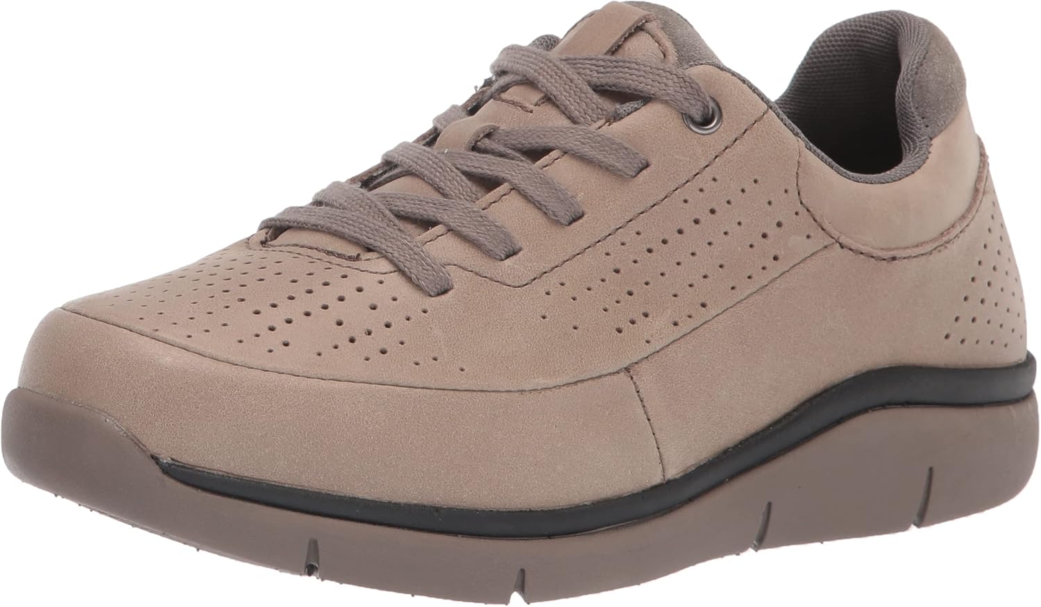 Propet Women's Sadie Sneakers, Mushroom, 7.5 Narrow US