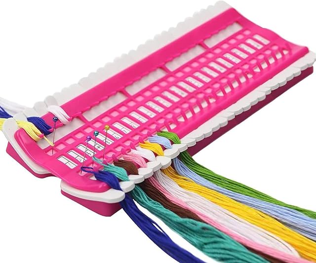 Esenlong Embroidery Thread Organiser, 50 Positions Cross Stitch Thread Holder Thread Needles Storage Tool for DIY Crafts Sewing Quilting Needlework