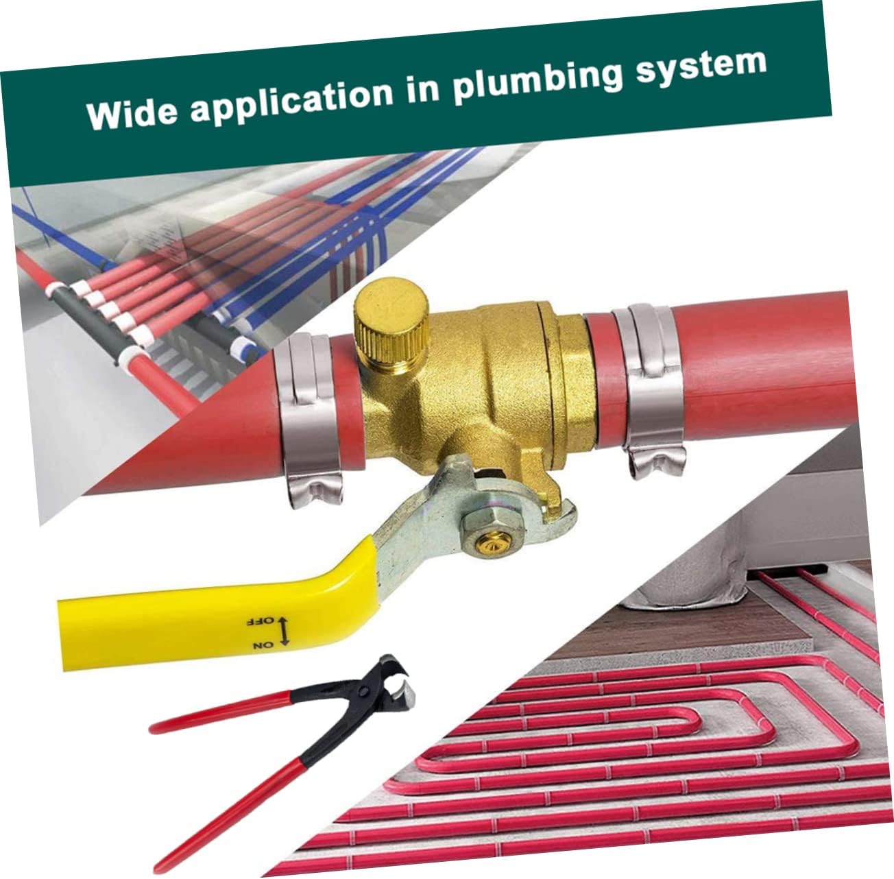 130pcs Heavy Duty Stainless Hose Clamps Pliers Set Single Ear Clamp Pipe Clip for Automotive and Industrial