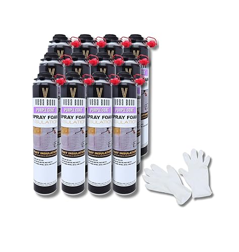 Miniatura 1 de Vega Bond Paquete de 6 espumas aislantes de 29 onzas (120 pies de tabla) con pistola de aplicación y limpiador paquete de 6