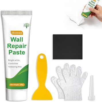 Drywall Repair Kit, Wall Patch Repair Kit, Wall Mending Agent with Scraper, Simple Filling of Wall Holes&Efficient Crack Repair