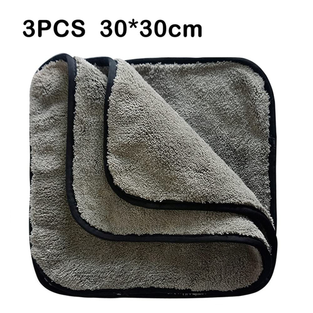 Toalla de lavado de autos Toalla de microfibra 1200GSM Toalla para detalles de autos Paño de limpieza para la casa Herramienta de pulido para secado de autos Toallas de lavado para cocina 40 * 40 /