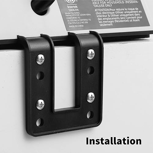 Miniatura 2 de Emerising - Paquete de 2 tiras de alimentación de montaje en borde de escritorio con 4 puertos USB y 3 tomas de corriente alterna para el hogar y la