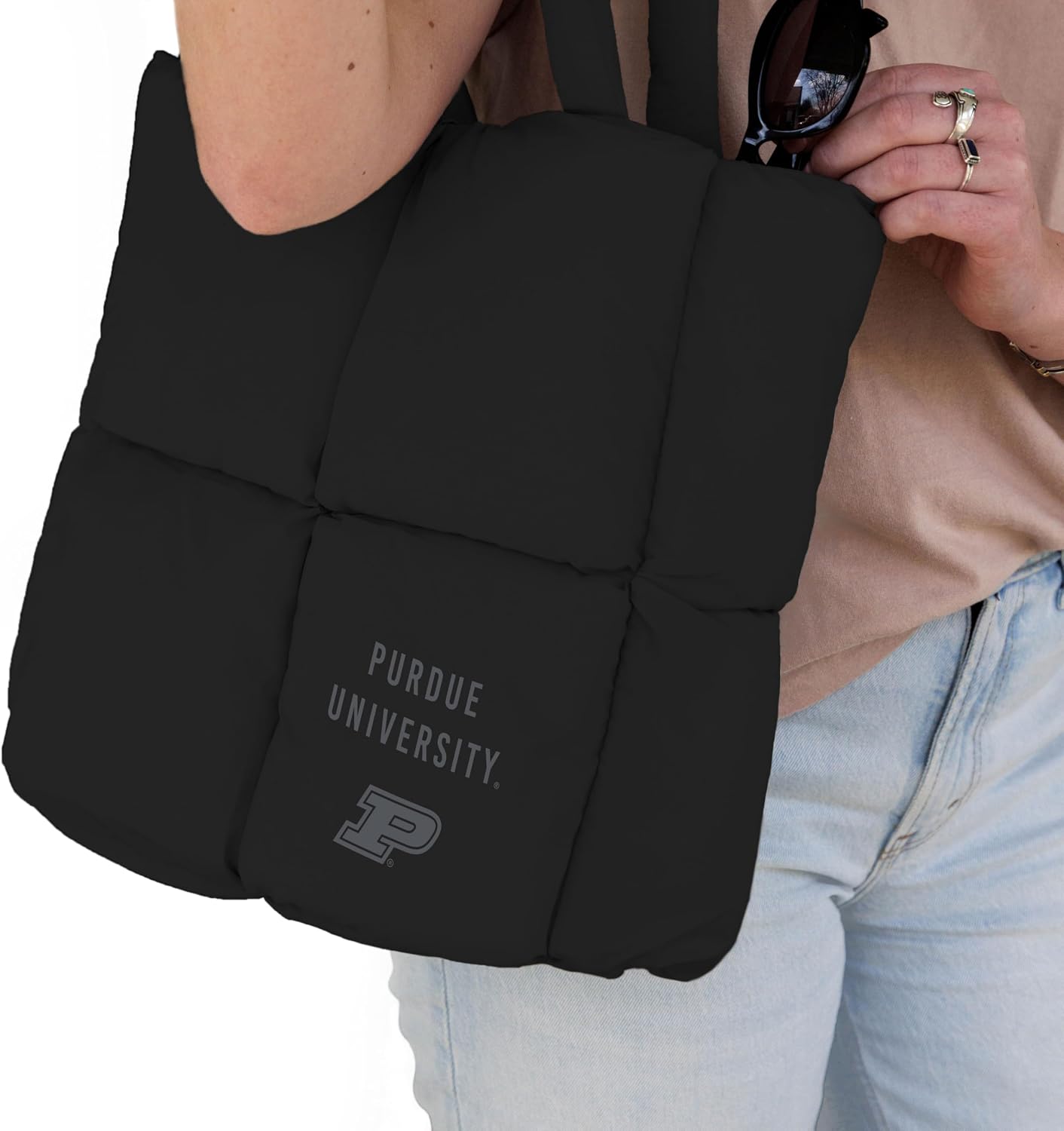 Logo Brands Stylish & Fashionable-Plush Puffer Exterior-Spacious Interior