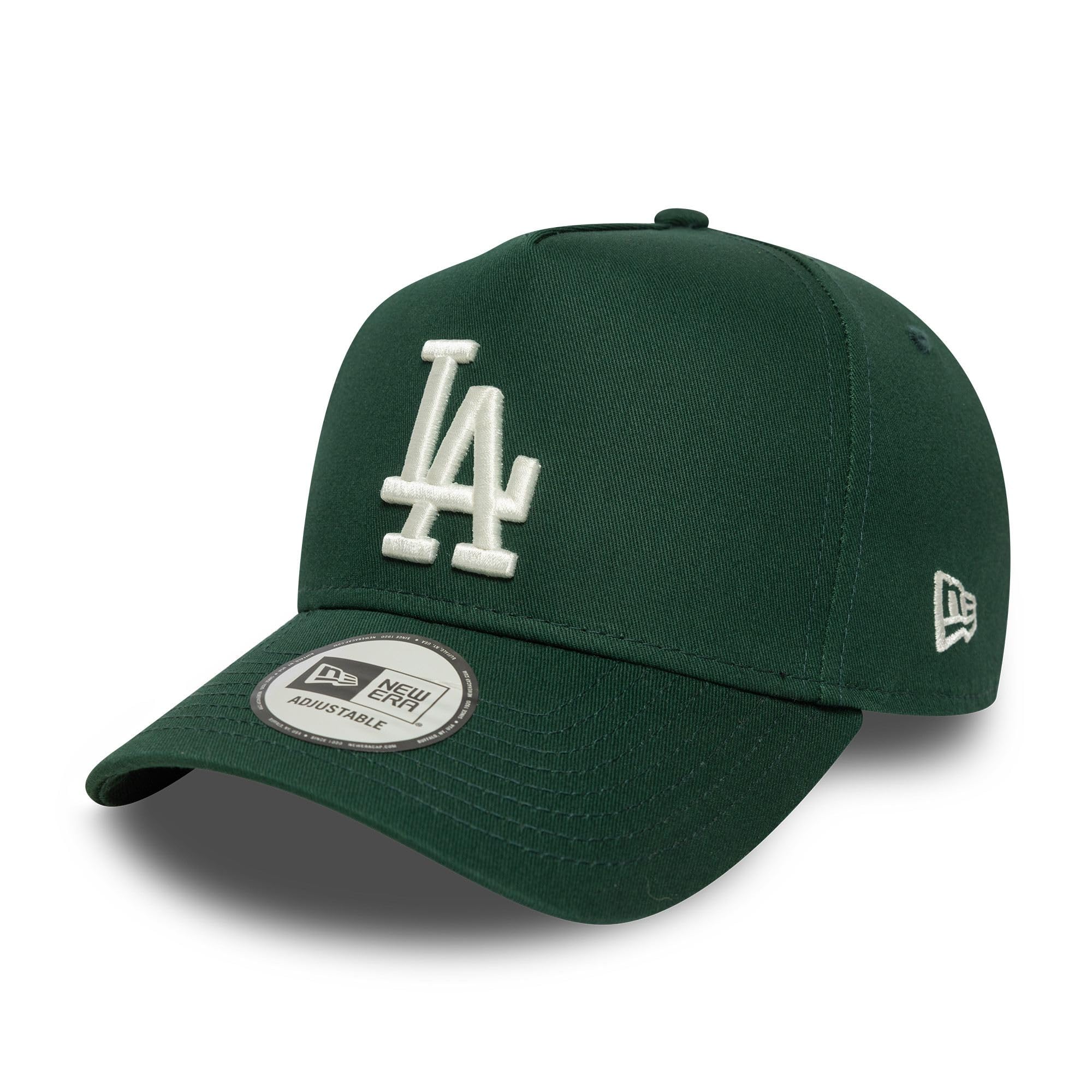 New Era Los Angeles Dodgers A-Frame Trucker Cap Dark Green White Logo โ image 1