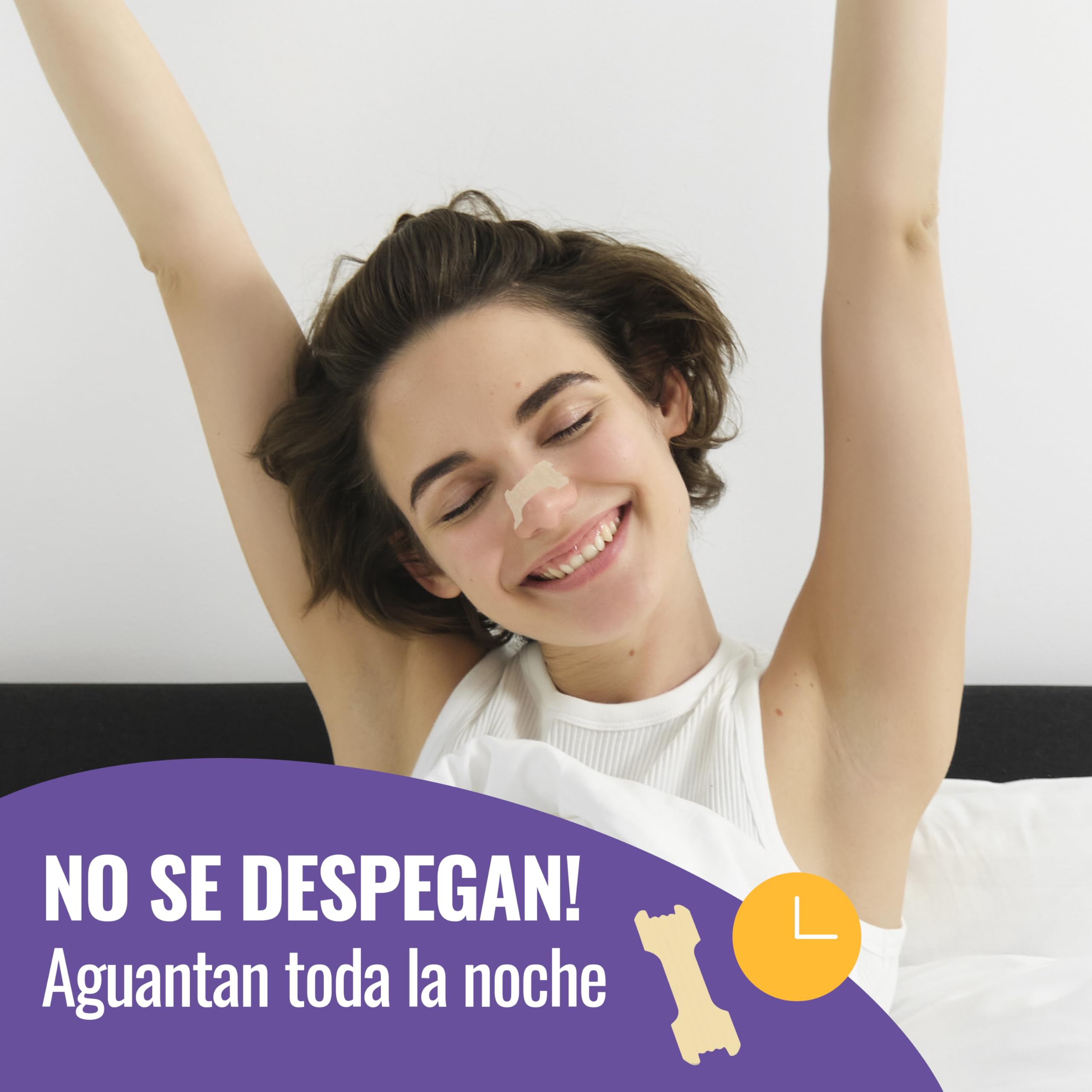 Tiras Nasales Antironquidos, 60 Tiritas Nasales Para Respirar Mejor Por La Nariz Y Evitar Los Ronquidos, Tiras Para Dormir Deporte y Congestión Nasal, Antirronquidos, Nasal Strips, Nose Strips
