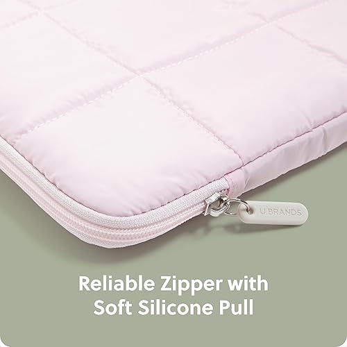 Miniatura 4 de U Brands Funda de nailon para laptop mediana con cremallera, 9.75 x 13 pulgadas, accesorios de computadora, bolsa para laptop para MacBook Pro,