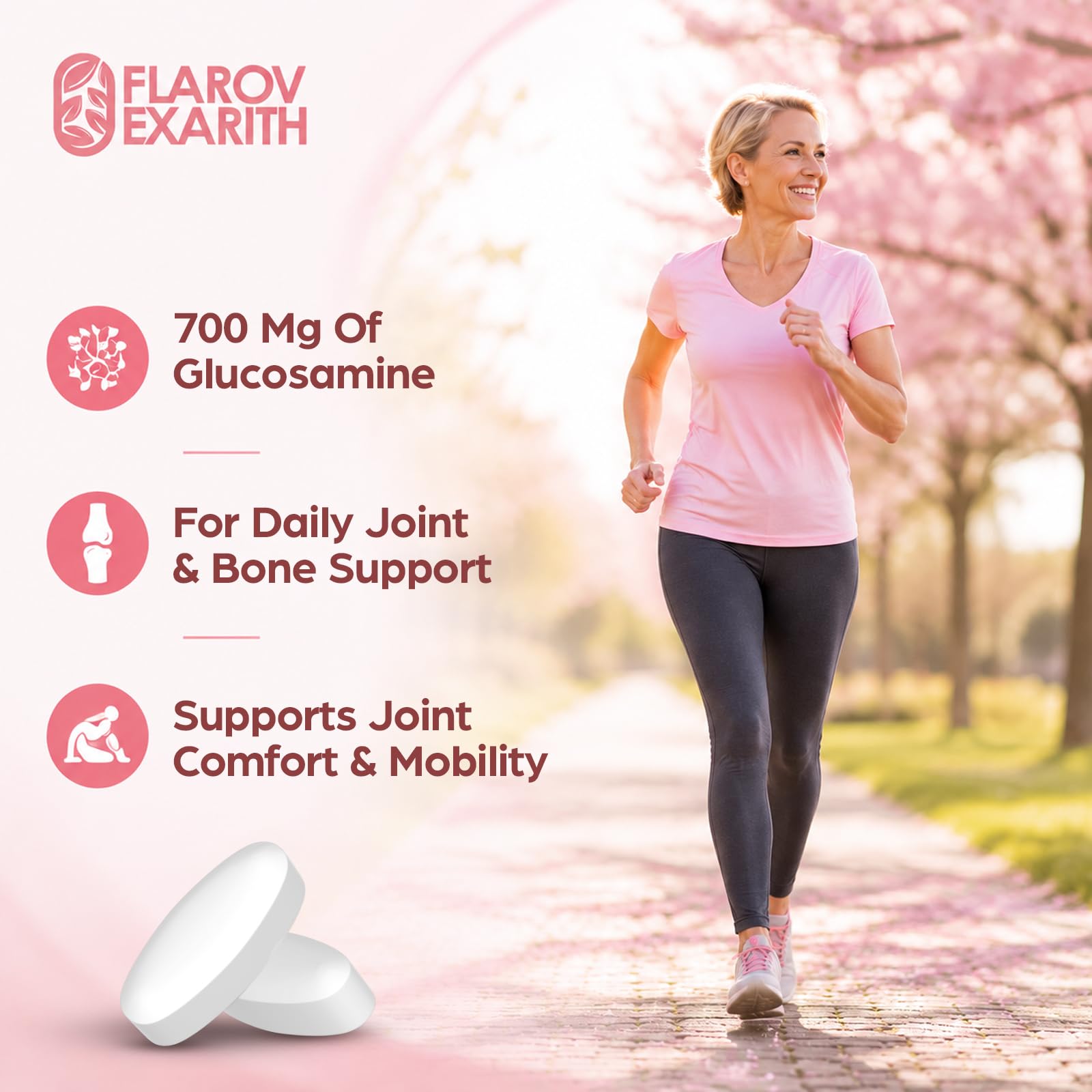 Joint Supplements for Women OsteoCII Renew Triple Strength – Collagen, Glucosamine, Chondroitin, Calcium, MK-7, Vitamin D3, Hyaluronic Acid, 180 Tablets — Amazon image 7