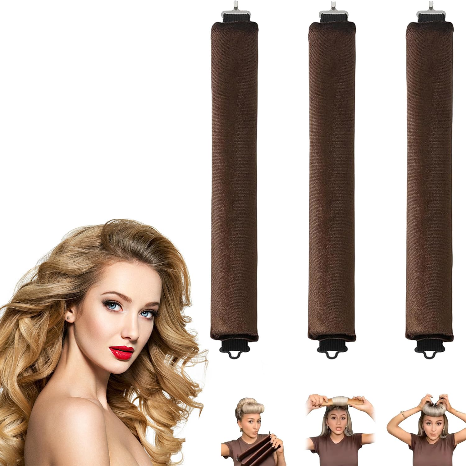 No Heat Hair Curler Overnight No Heat Curls Blowout Rod