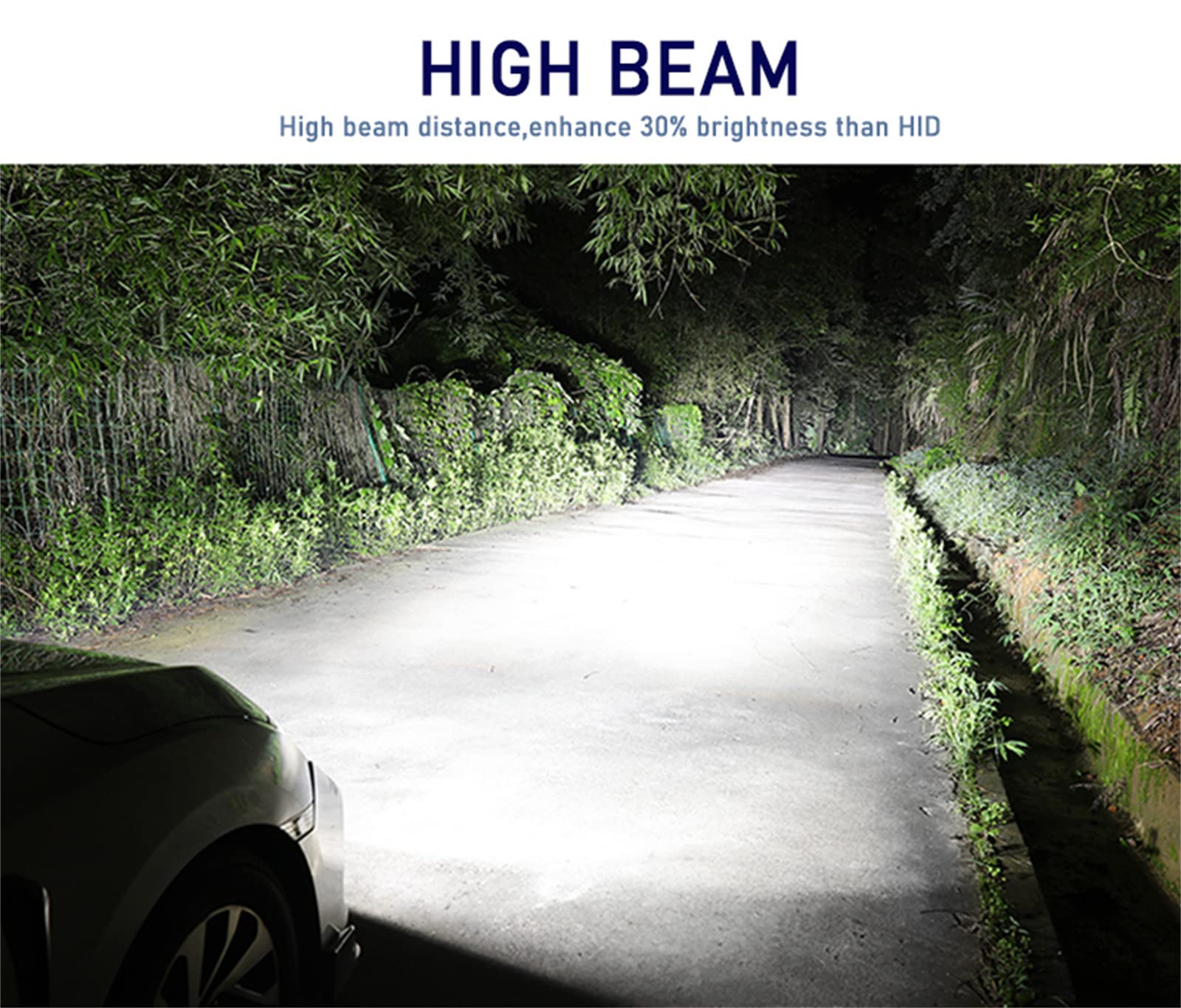 Bombillas LED Para Faros Delanteros, 20000 Lúmenes, 400% Más Brillantes, Kit De Conversión De Faros LED, 6000 K, Blanco Frío, Repuesto Halógeno, Paquete De 2,H4
