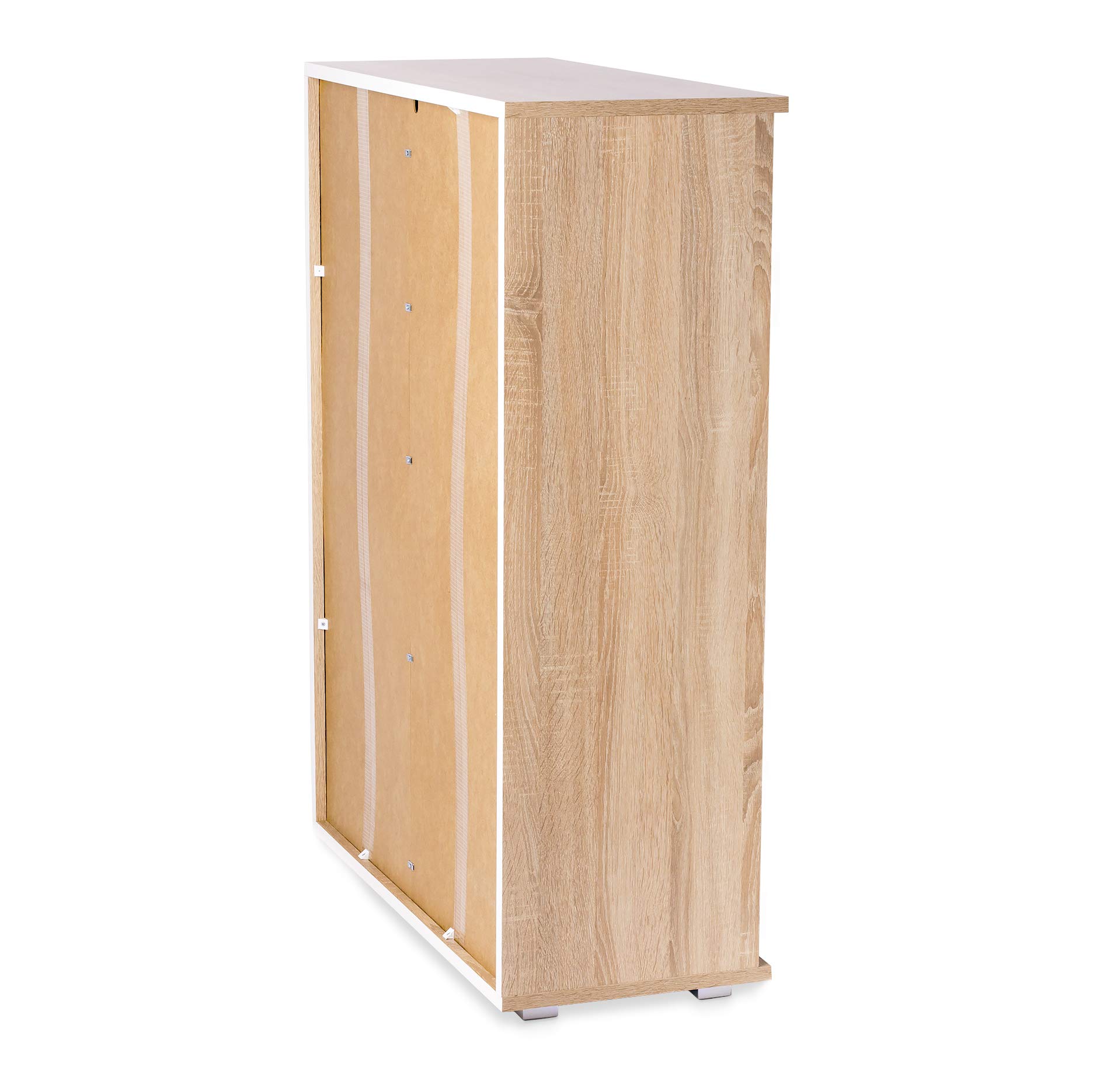Ordnerschrank Kommode 80,2cm x 109,5cm x 35cm Aktenschrank Optimal Für Schwere Ordner Büro Möbel Büroschrank Schrank Sonoma Eiche Aufbewahrungsschrank Meerzweckschrank Büromöbel