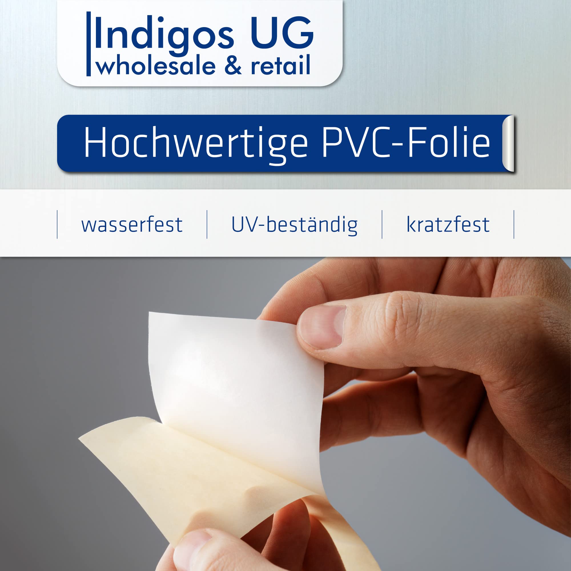 INDIGOS UG – Adesivo – Sicurezza – Si prega di notare – 300 x 200 mm – hotel, azienda, protezione, kita, medico, pratica, appartamento