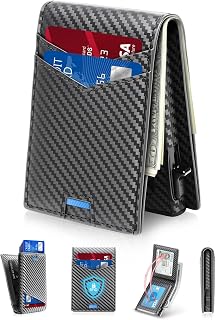Wallet for Men RFID Blocking Mens Wallet with Pop Up Card Holder | Bifold, Minimalist, Slim, Smart, 2 ID Window & Cash Slot,12-13 Cards, Front Pocket Wallet, Magnetic Closure, Gift Box