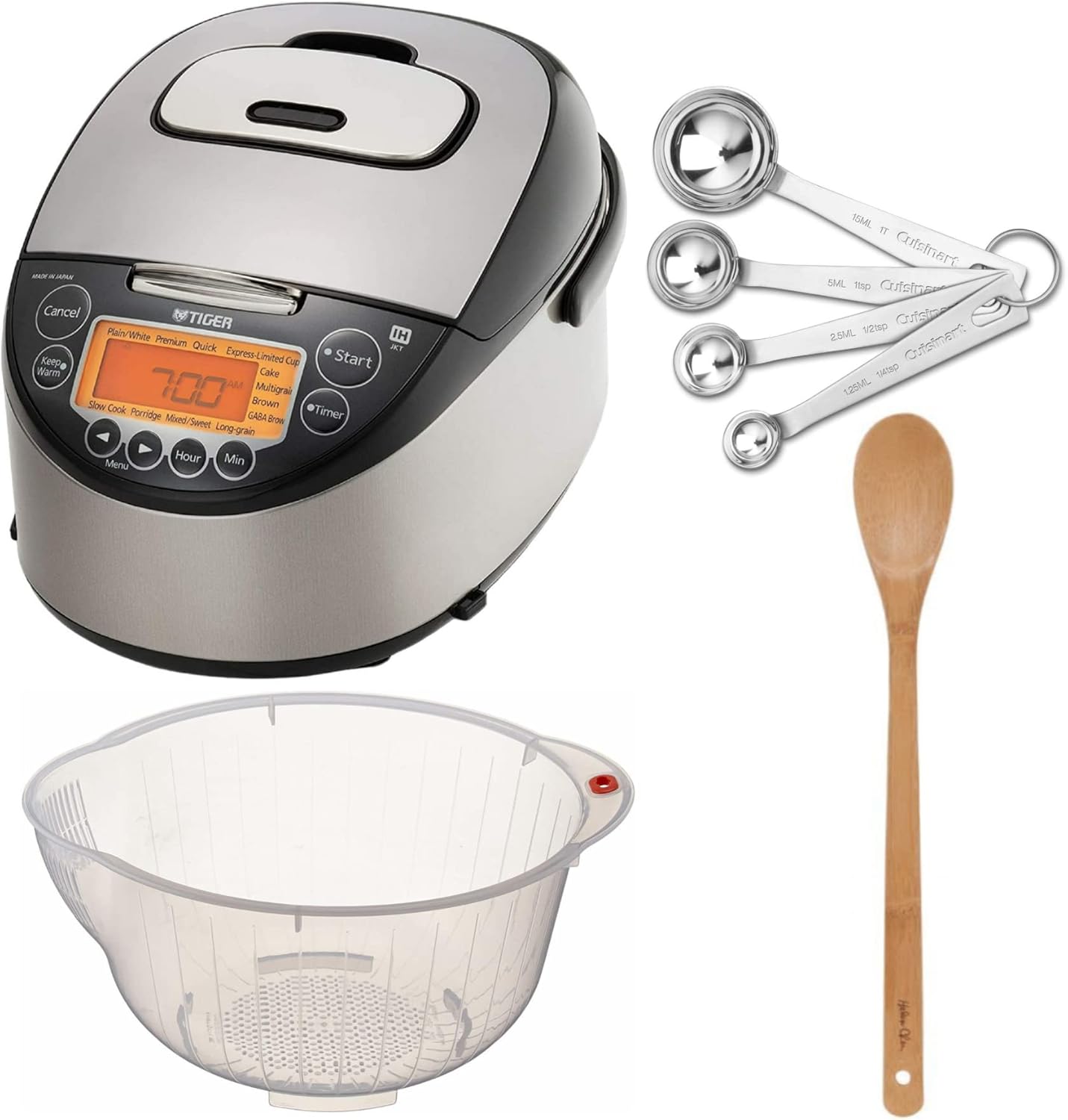 Tiger JKTD18U 10Cup Induction Heating Rice Cooker Bundle